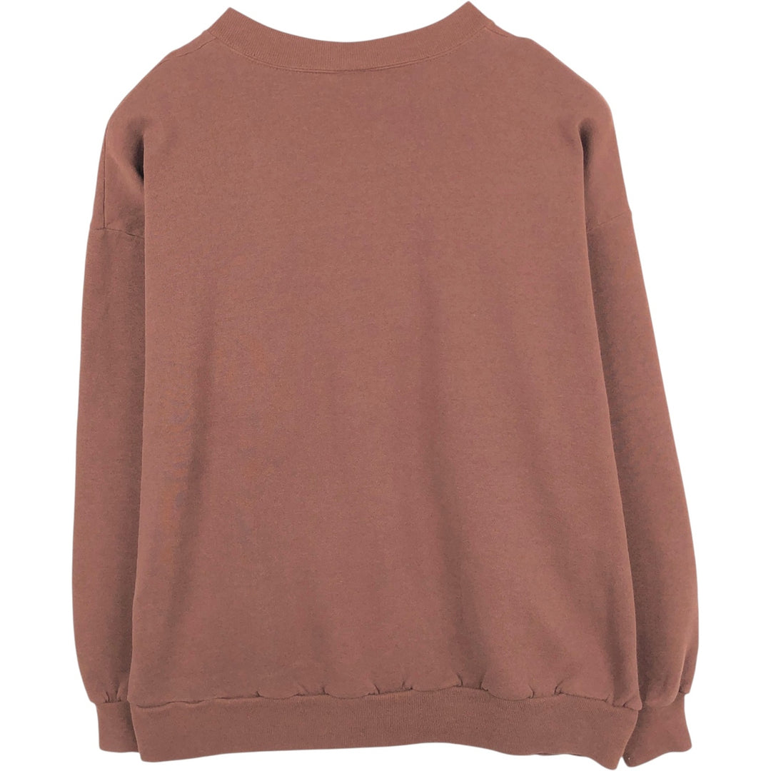 Vintage 80s-90'S Jerzees plain blank sweatshirt, made in the USA, men's size XXL cotton brown type Vintage Second Hand
