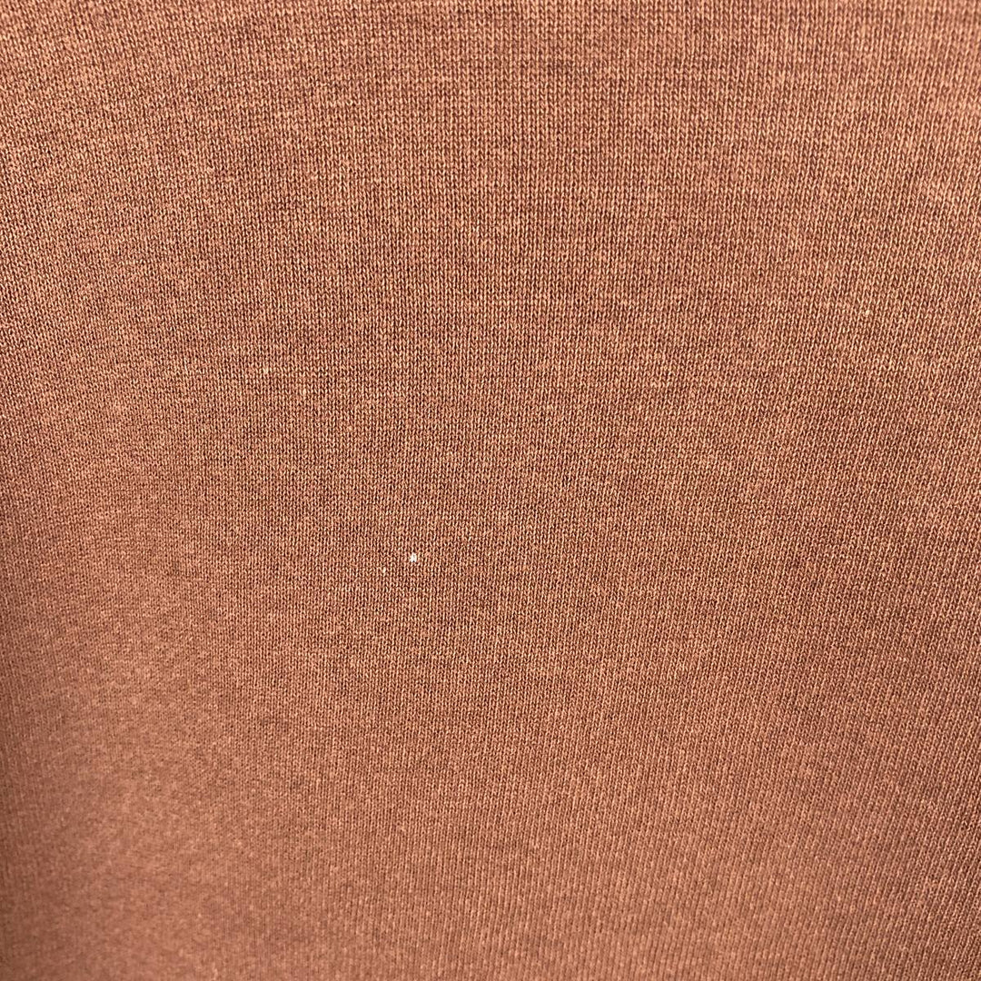 Vintage 80s-90'S Jerzees plain blank sweatshirt, made in the USA, men's size XXL cotton brown type Vintage Second Hand