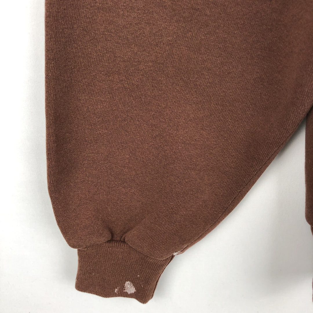 Vintage 80s-90'S Jerzees plain blank sweatshirt, made in the USA, men's size XXL cotton brown type Vintage Second Hand