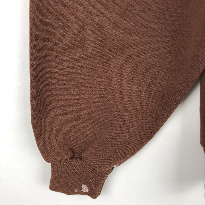 Vintage 80s-90'S Jerzees plain blank sweatshirt, made in the USA, men's size XXL cotton brown type Vintage Second Hand