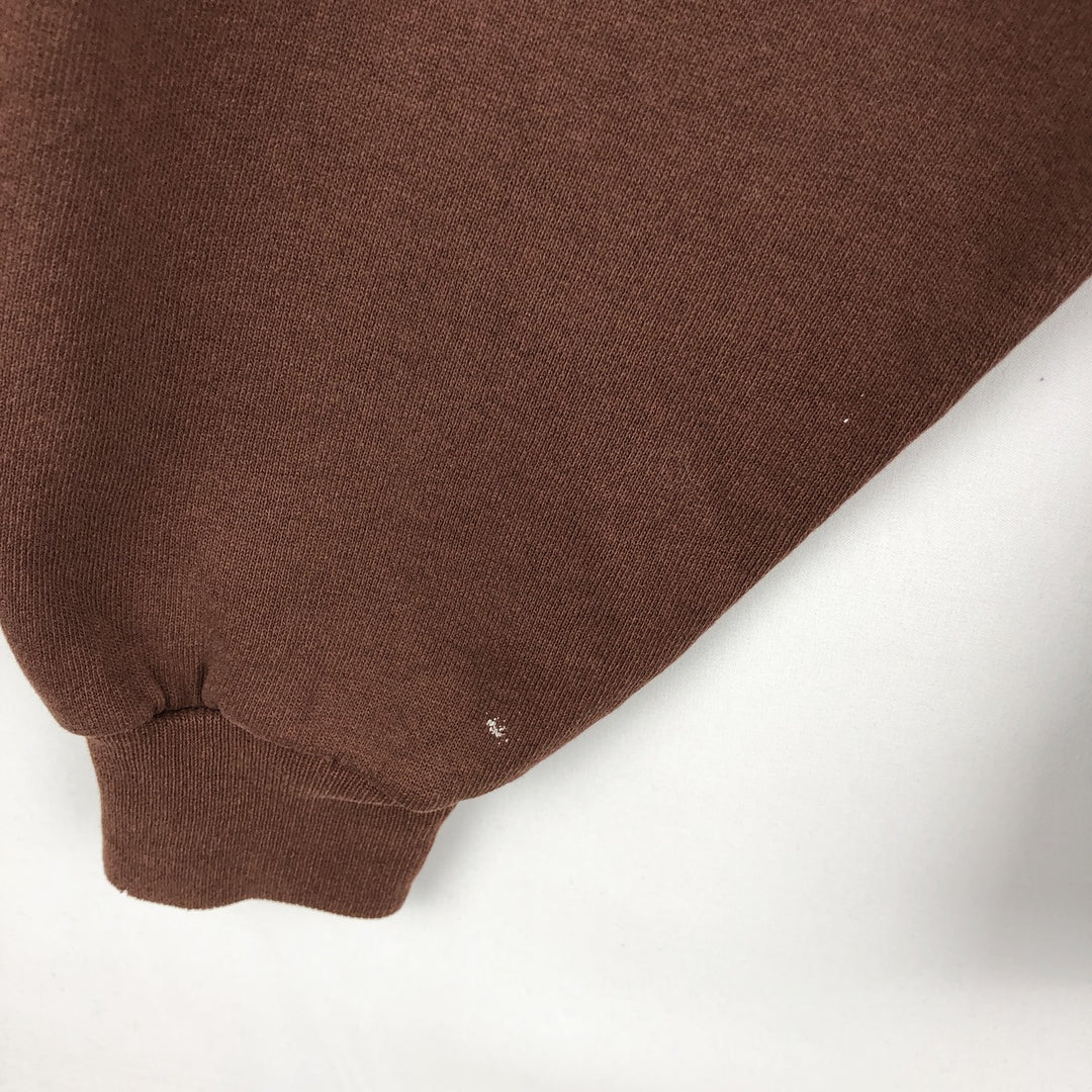 Vintage 80s-90'S Jerzees plain blank sweatshirt, made in the USA, men's size XXL cotton brown type Vintage Second Hand