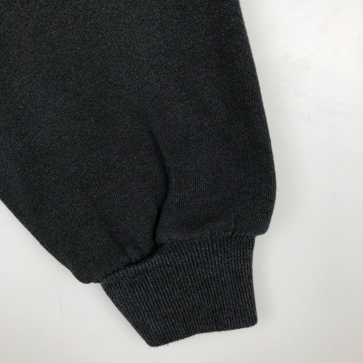 90'S Jerzees Plain Blank Sweatshirt Trainer Made in USA Men's Size L Vintage cotton black type Vintage Second Hand
