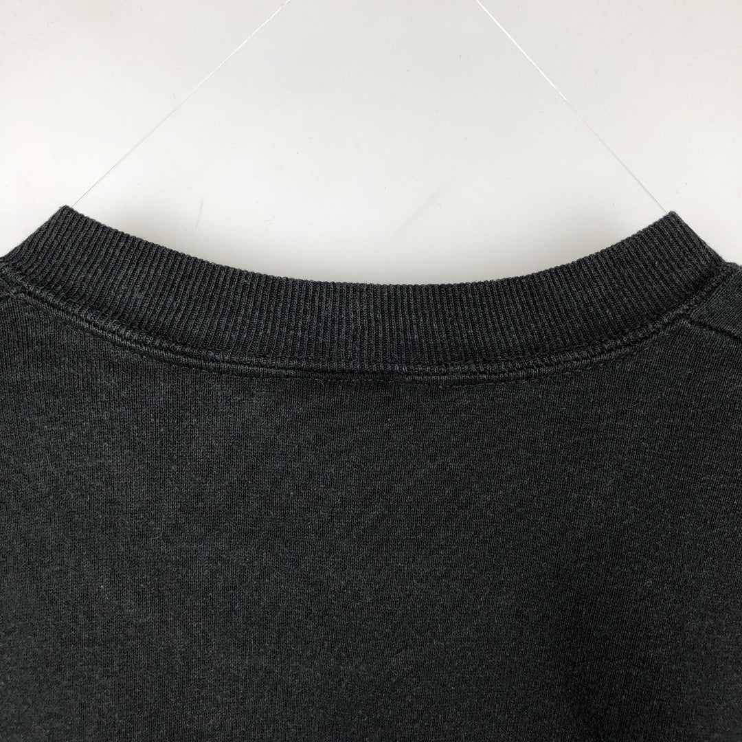 90'S Jerzees Plain Blank Sweatshirt Trainer Made in USA Men's Size L Vintage cotton black type Vintage Second Hand
