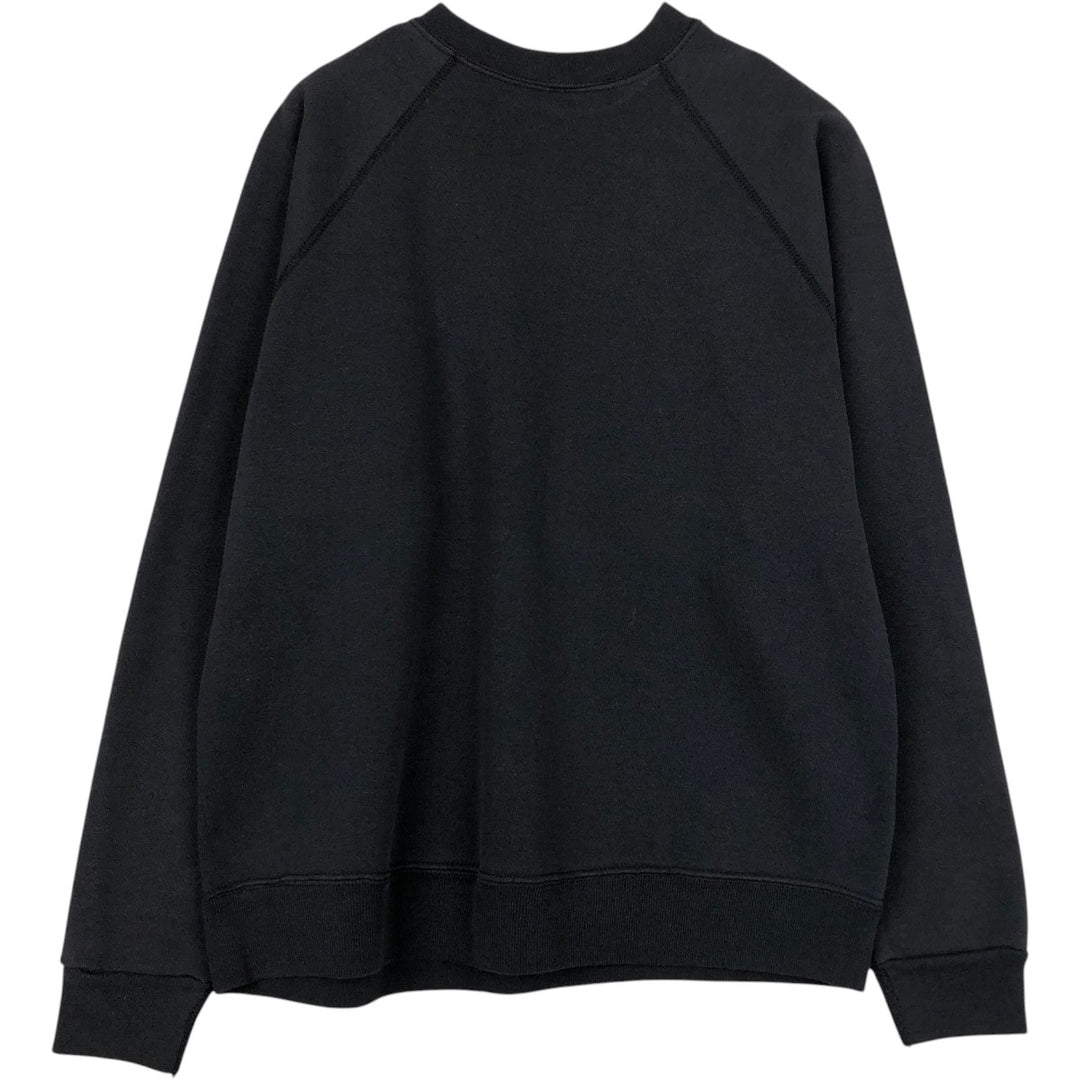 90'S Discus Athletic Plain Blank Sweatshirt, Made in USA, Men's Size L (Equivalent), Vintage cotton Charcoal Vintage Second Hand