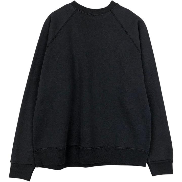90'S Discus Athletic Plain Blank Sweatshirt, Made in USA, Men's Size L (Equivalent), Vintage cotton Charcoal Vintage Second Hand