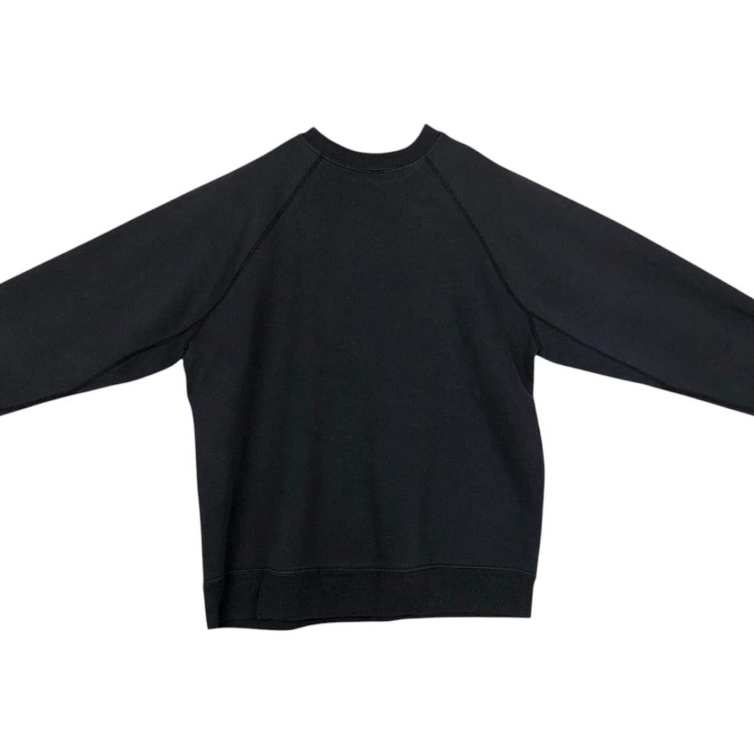 90'S Discus Athletic Plain Blank Sweatshirt, Made in USA, Men's Size L (Equivalent), Vintage cotton Charcoal Vintage Second Hand
