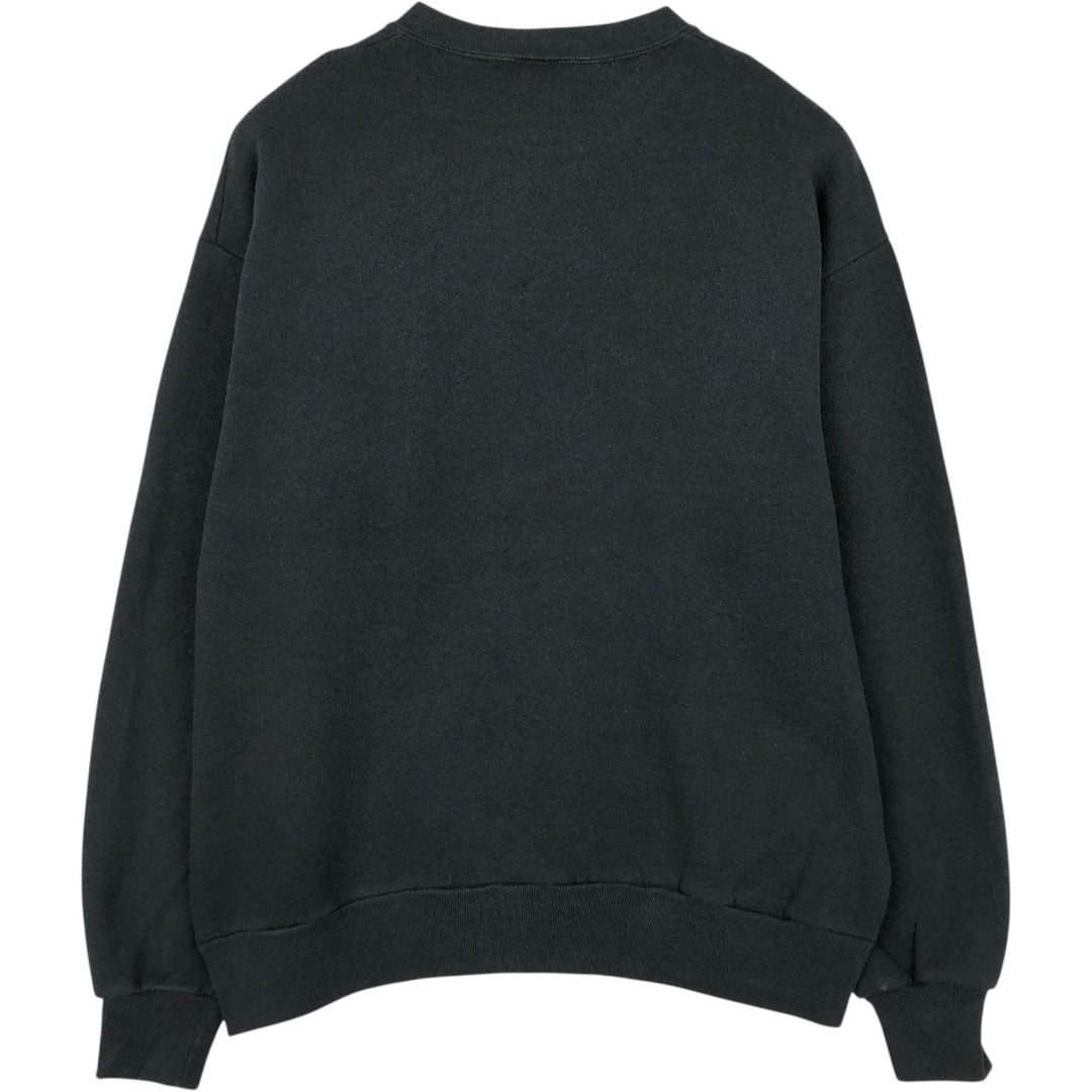90'S Jerzees Plain Blank Sweatshirt Trainer Made in USA Men's Size L Vintage cotton black type Vintage Second Hand