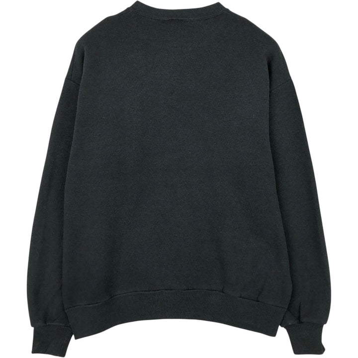 90'S Jerzees Plain Blank Sweatshirt Trainer Made in USA Men's Size L Vintage cotton black type Vintage Second Hand