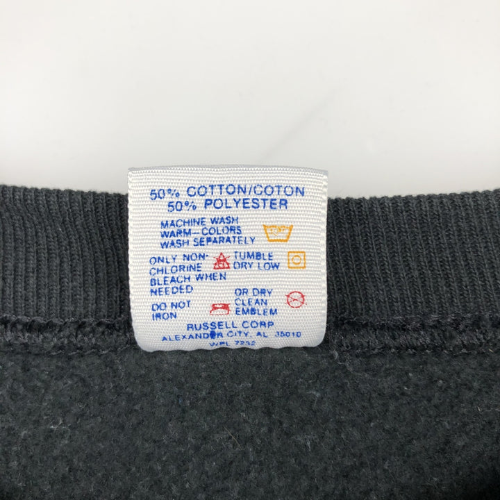 90'S Jerzees Plain Blank Sweatshirt Trainer Made in USA Men's Size L Vintage cotton black type Vintage Second Hand