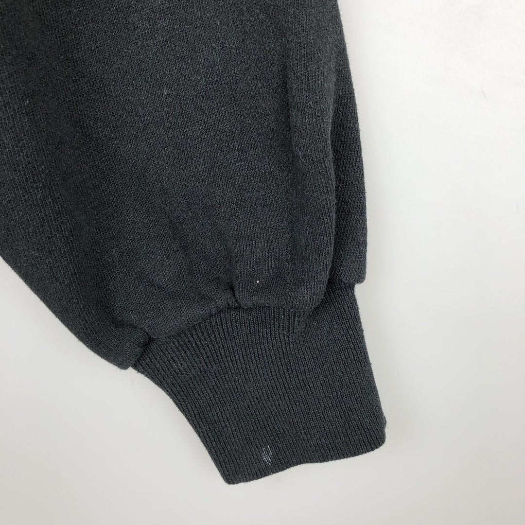 90'S Jerzees Plain Blank Sweatshirt Trainer Made in USA Men's Size L Vintage cotton black type Vintage Second Hand