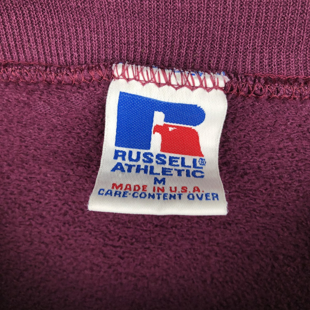 90'S Russell plain blank sweatshirt, sweatshirt, made in USA, men's size M, vintage cotton purple type Vintage Second Hand