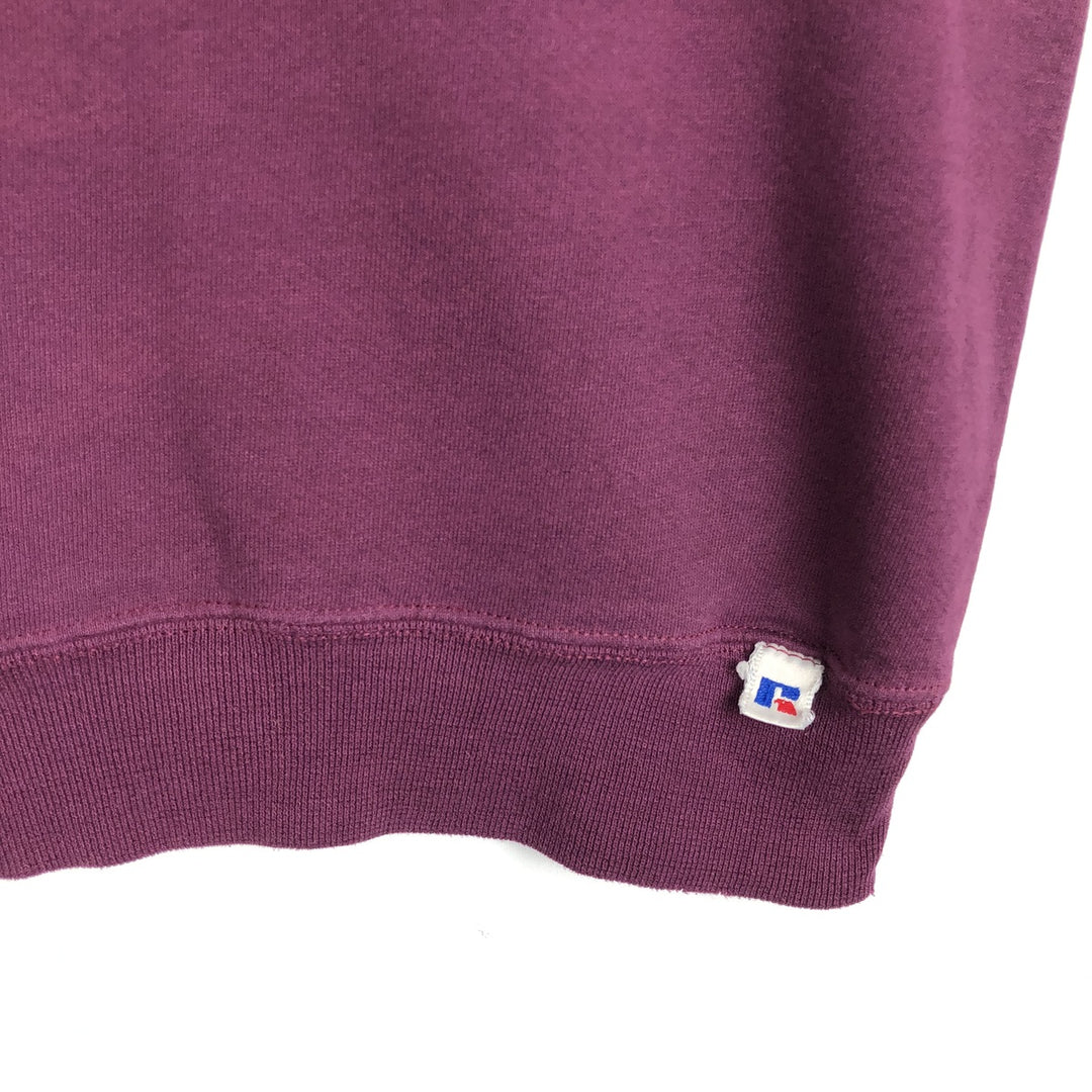 90'S Russell plain blank sweatshirt, sweatshirt, made in USA, men's size M, vintage cotton purple type Vintage Second Hand