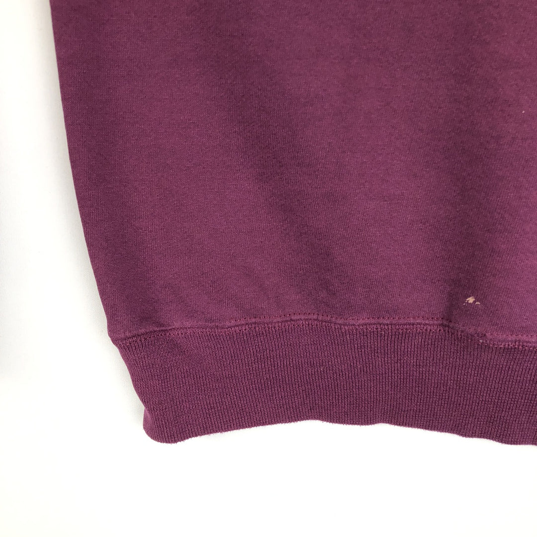 90'S Russell plain blank sweatshirt, sweatshirt, made in USA, men's size M, vintage cotton purple type Vintage Second Hand