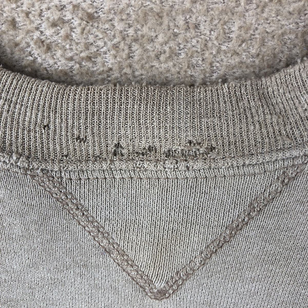 90'S Russell plain blank sweatshirt, sweatshirt, made in USA, men's XL size, vintage cotton Beige type Vintage Second Hand