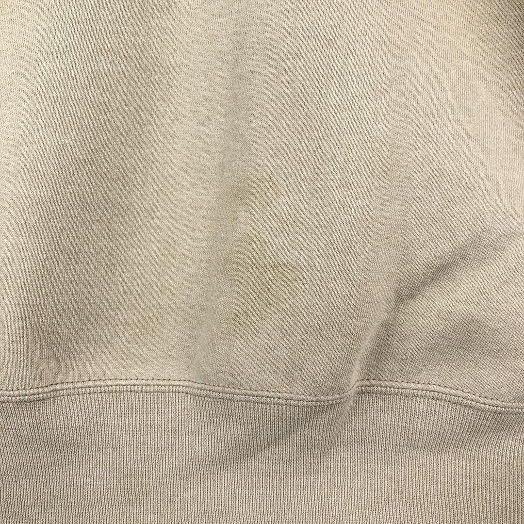 90'S Russell plain blank sweatshirt, sweatshirt, made in USA, men's XL size, vintage cotton Beige type Vintage Second Hand