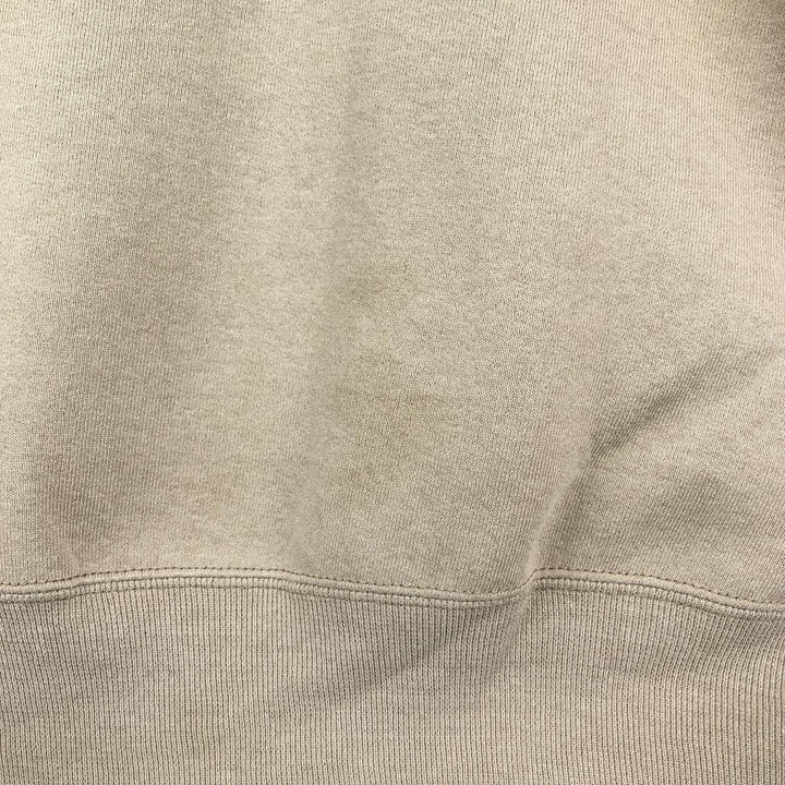 90'S Russell plain blank sweatshirt, sweatshirt, made in USA, men's XL size, vintage cotton Beige type Vintage Second Hand