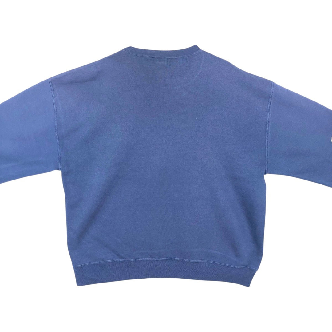 90'S Russell plain blank sweatshirt, sweatshirt, men's XL size, vintage cotton Navy blue Vintage Second Hand
