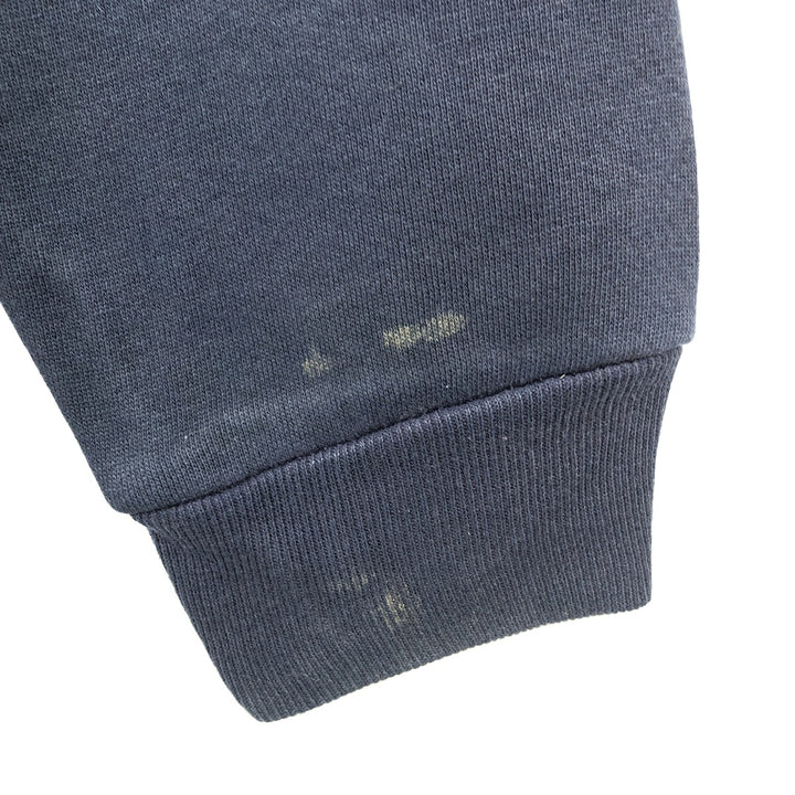 90'S Russell plain blank sweatshirt, sweatshirt, men's XL size, vintage cotton Navy blue Vintage Second Hand