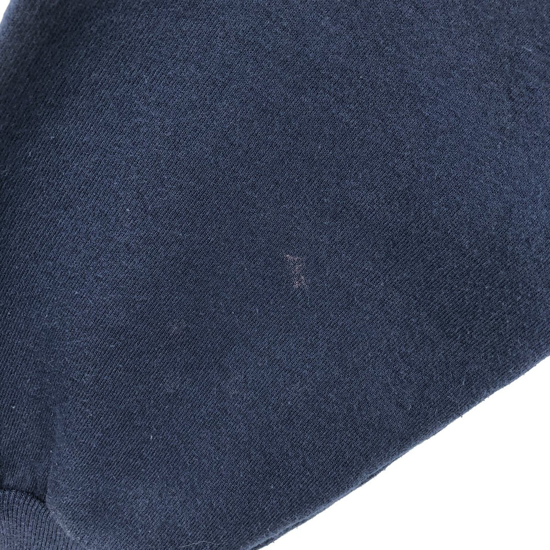 90'S Russell plain blank sweatshirt, sweatshirt, made in USA, men's size L, vintage cotton navy blue type Vintage Second Hand