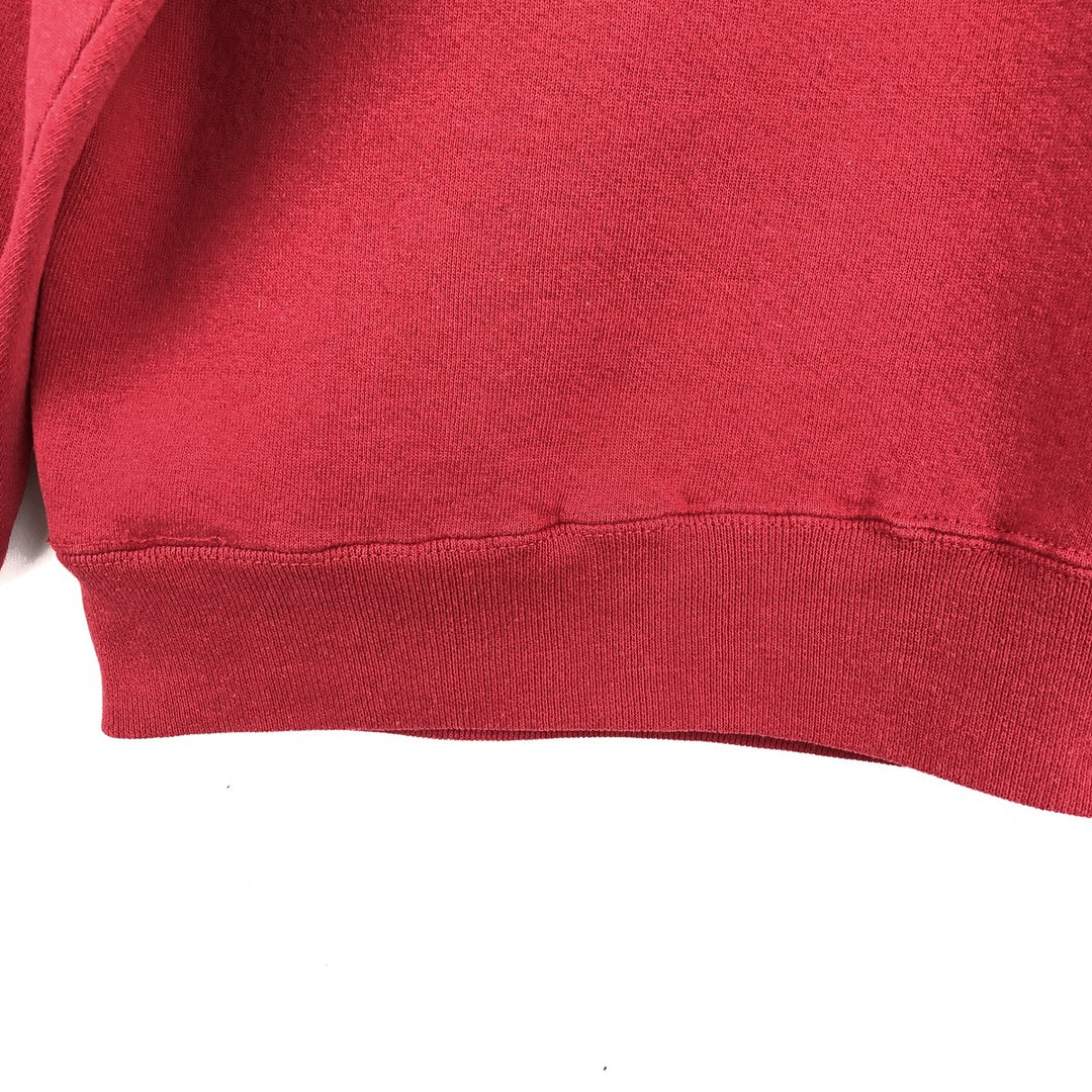 90'S Russell plain blank sweatshirt, sweatshirt, men's size L, vintage cotton red type Vintage Second Hand