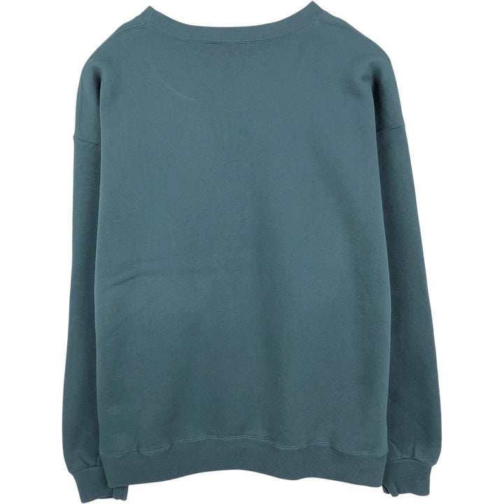 90'S Russell Athletic Plain Blank Sweatshirt, Men's Size XL (Equivalent), Vintage cotton Charcoal Vintage Second Hand