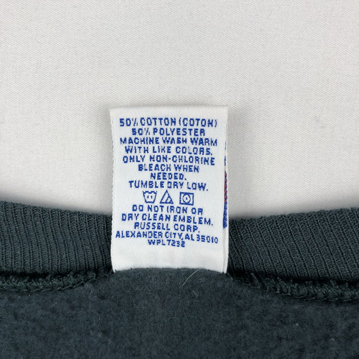 90'S Russell Athletic Plain Blank Sweatshirt, Men's Size XL (Equivalent), Vintage cotton Charcoal Vintage Second Hand