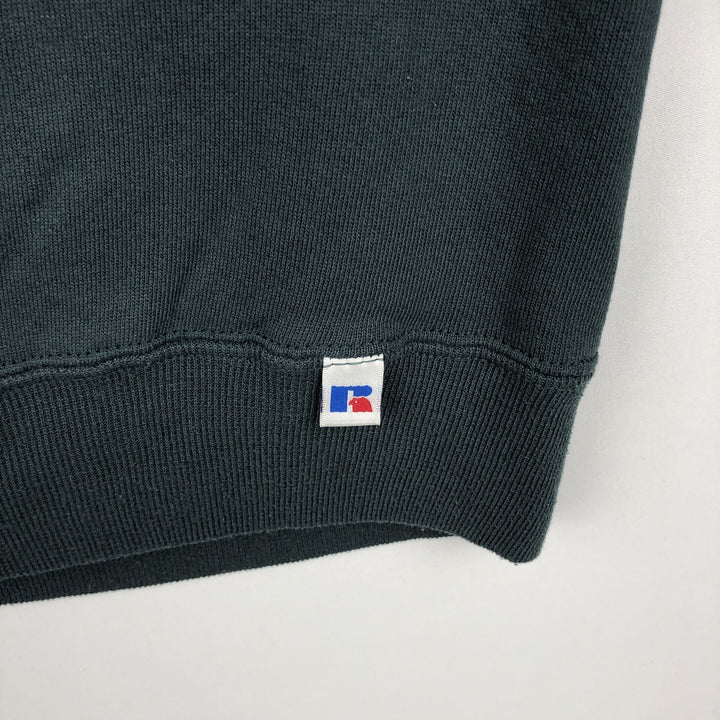 90'S Russell Athletic Plain Blank Sweatshirt, Men's Size XL (Equivalent), Vintage cotton Charcoal Vintage Second Hand