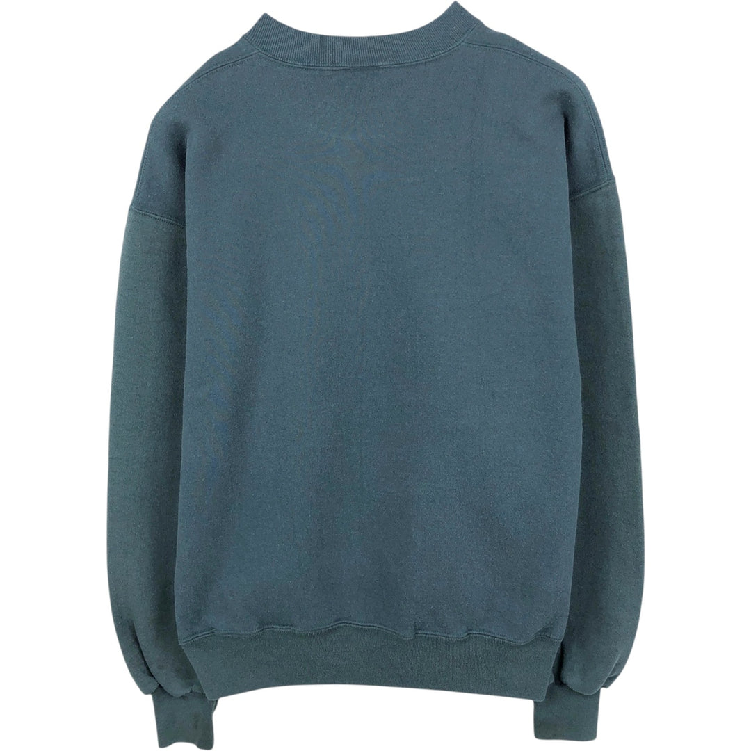 90'S Russell plain blank sweatshirt, sweatshirt, men's size L, vintage cotton Charcoal Vintage Second Hand