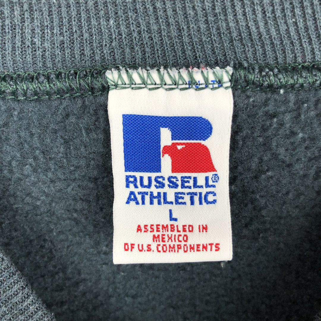90'S Russell plain blank sweatshirt, sweatshirt, men's size L, vintage cotton Charcoal Vintage Second Hand