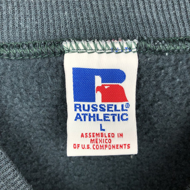 90'S Russell plain blank sweatshirt, sweatshirt, men's size L, vintage cotton Charcoal Vintage Second Hand