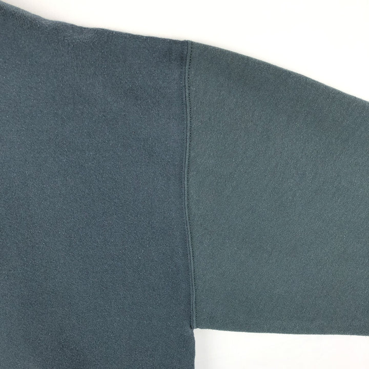 90'S Russell plain blank sweatshirt, sweatshirt, men's size L, vintage cotton Charcoal Vintage Second Hand
