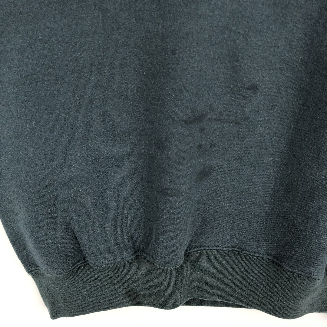 90'S Russell plain blank sweatshirt, sweatshirt, men's size L, vintage cotton Charcoal Vintage Second Hand