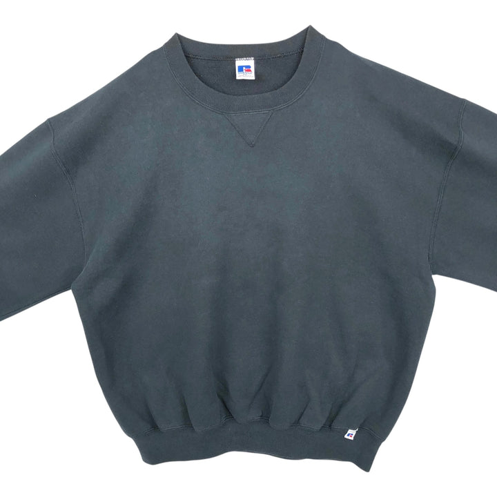 Vintage 90'S Russell ATHLETIC blank sweatshirt, made in the USA, men's size XXL. cotton black type Vintage Second Hand