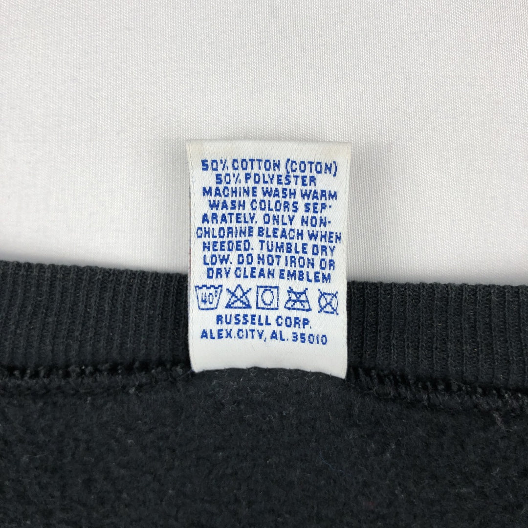 Vintage 90'S Russell ATHLETIC blank sweatshirt, made in the USA, men's size XXL. cotton black type Vintage Second Hand