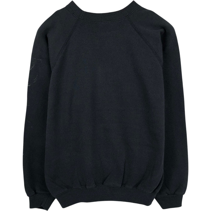 80'S Hanes Blue Tag Plain Blank Sweatshirt Trainer Made in USA Men's XL Vintage cotton black type Vintage Second Hand