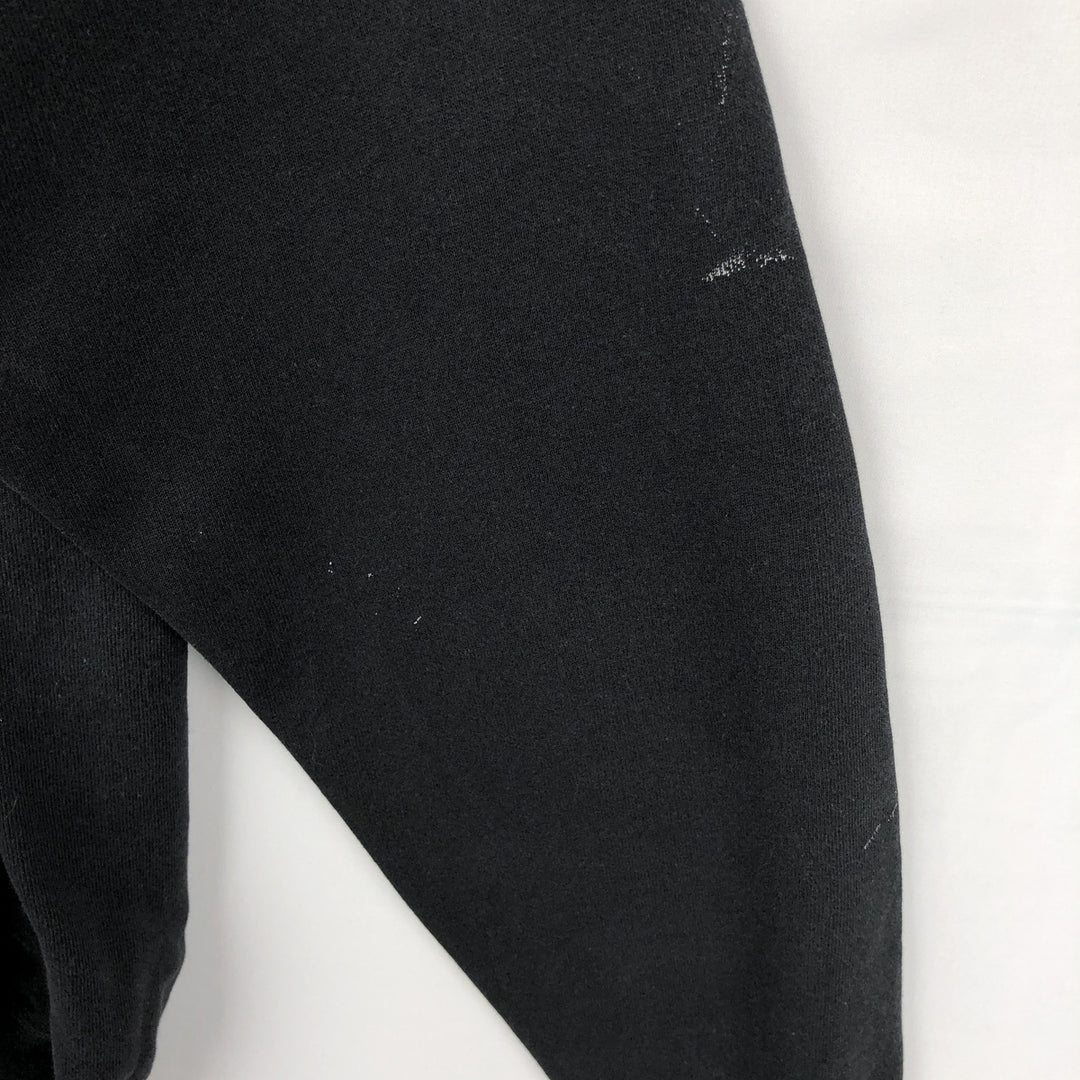 80'S Hanes Blue Tag Plain Blank Sweatshirt Trainer Made in USA Men's XL Vintage cotton black type Vintage Second Hand