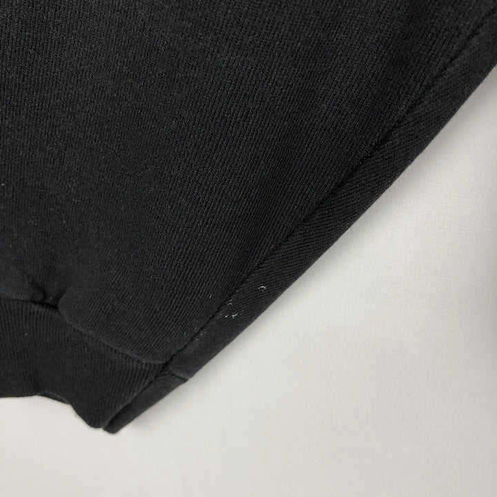 80'S Hanes Blue Tag Plain Blank Sweatshirt Trainer Made in USA Men's XL Vintage cotton black type Vintage Second Hand