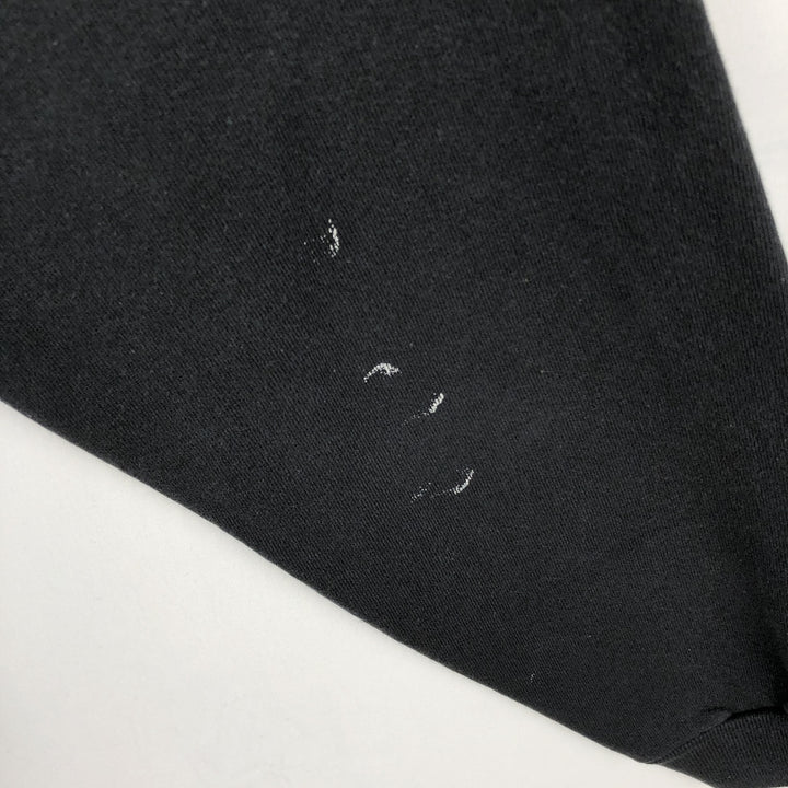 80'S Hanes Blue Tag Plain Blank Sweatshirt Trainer Made in USA Men's XL Vintage cotton black type Vintage Second Hand