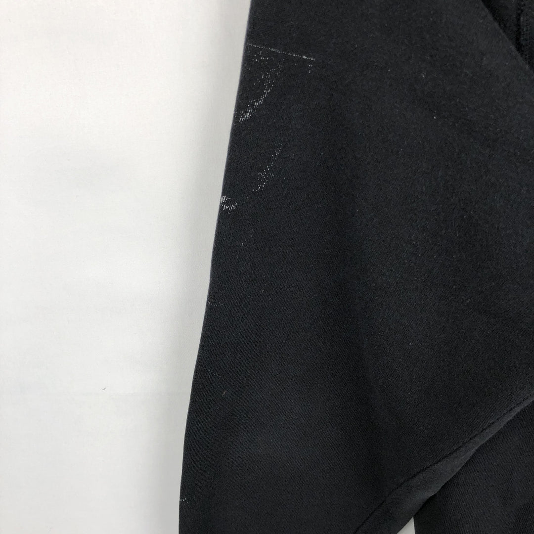 80'S Hanes Blue Tag Plain Blank Sweatshirt Trainer Made in USA Men's XL Vintage cotton black type Vintage Second Hand