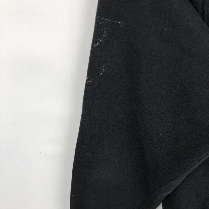 80'S Hanes Blue Tag Plain Blank Sweatshirt Trainer Made in USA Men's XL Vintage cotton black type Vintage Second Hand