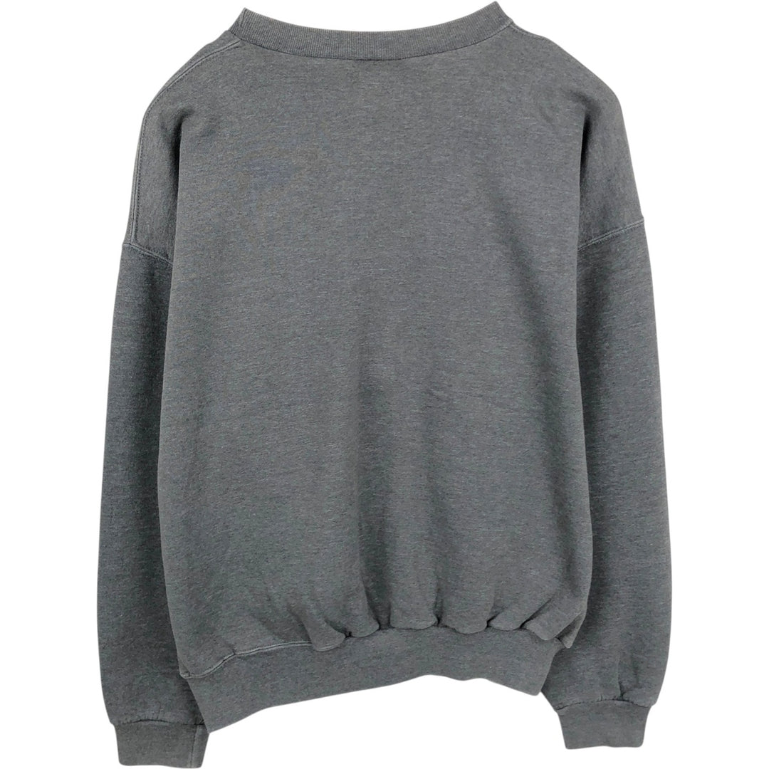 90'S Russell Athletic Plain Blank Sweatshirt, Men's XXL equivalent, Vintage cotton Charcoal Vintage Second Hand