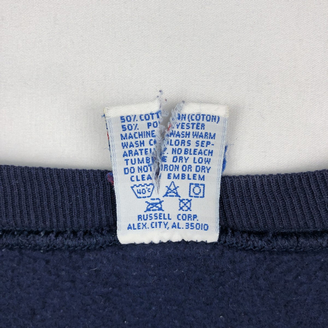 90'S Russell plain blank sweatshirt, sweatshirt, made in USA, men's XXL, vintage cotton navy blue type Vintage Second Hand