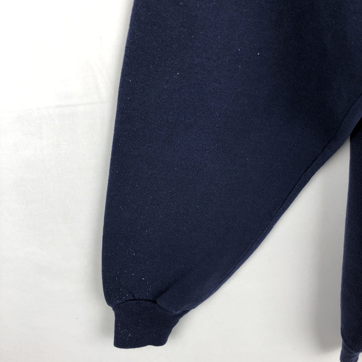 90'S Russell plain blank sweatshirt, sweatshirt, made in USA, men's XXL, vintage cotton navy blue type Vintage Second Hand