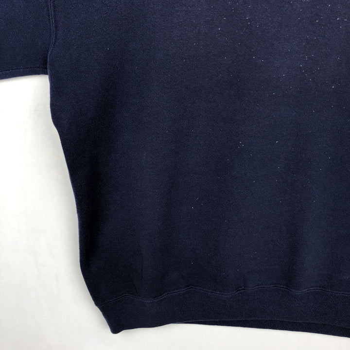 90'S Russell plain blank sweatshirt, sweatshirt, made in USA, men's XXL, vintage cotton navy blue type Vintage Second Hand