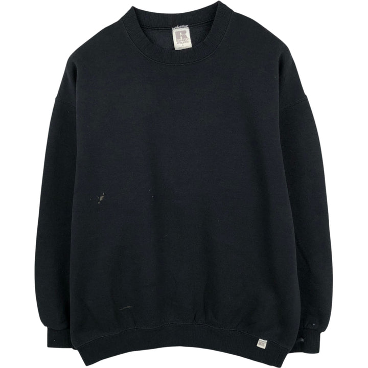 Vintage 90'S Russell ATHLETIC blank sweatshirt, made in the USA, size L, men's cotton black type Vintage Second Hand