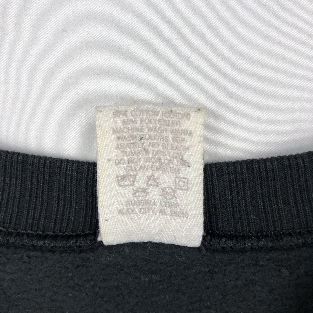 Vintage 90'S Russell ATHLETIC blank sweatshirt, made in the USA, size L, men's cotton black type Vintage Second Hand