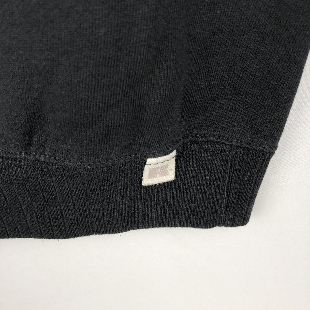 Vintage 90'S Russell ATHLETIC blank sweatshirt, made in the USA, size L, men's cotton black type Vintage Second Hand