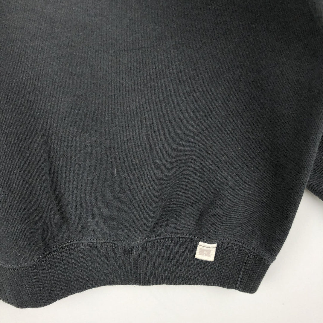 Vintage 90'S Russell ATHLETIC blank sweatshirt, made in the USA, size L, men's cotton black type Vintage Second Hand