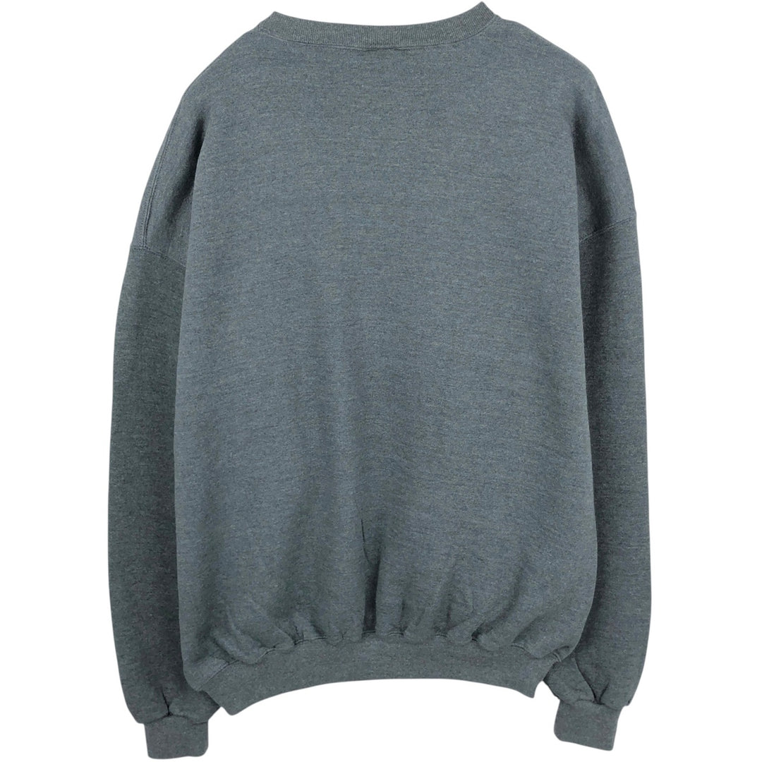 90'S Russell Athletic Plain Blank Sweatshirt, Men's Size XL (Equivalent), Vintage cotton Charcoal Vintage Second Hand