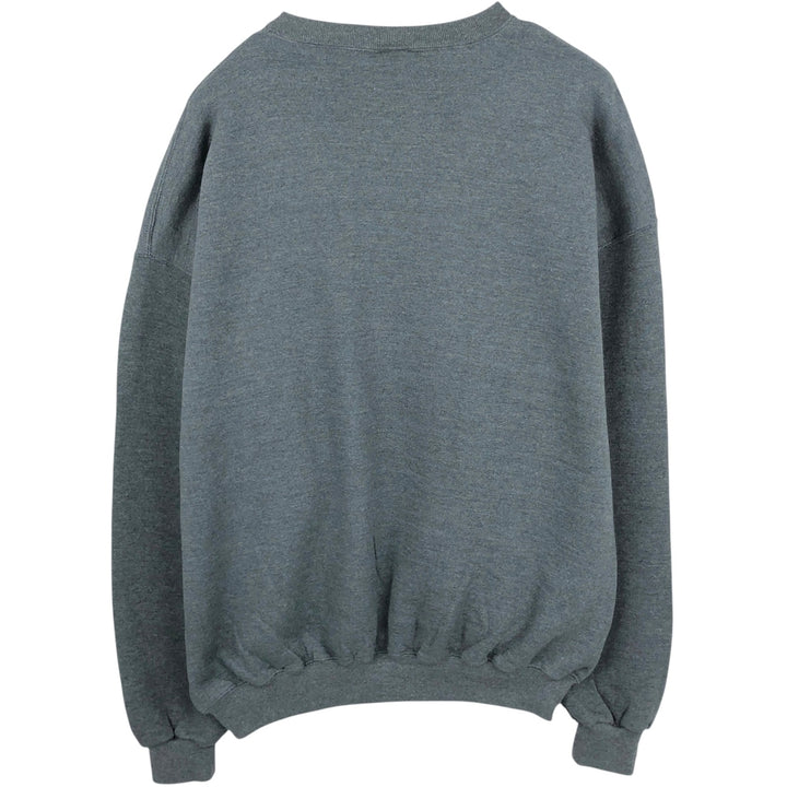 90'S Russell Athletic Plain Blank Sweatshirt, Men's Size XL (Equivalent), Vintage cotton Charcoal Vintage Second Hand